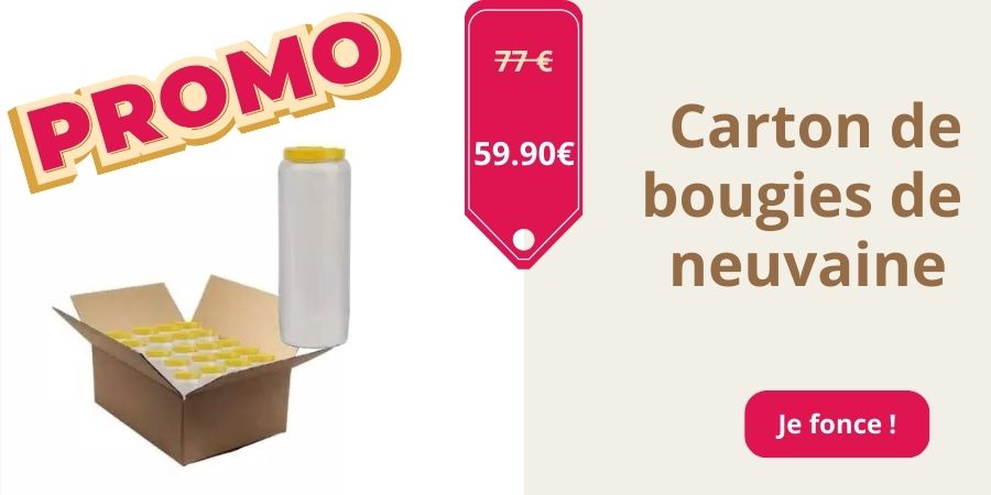 carton bougies neuvaine